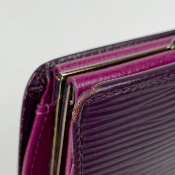 1000064000328 14 Louis Vuitton Portefeuille Viennois Epi Wallet Purple