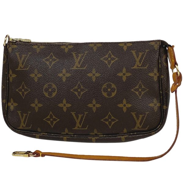 1000064000335 11 Louis Vuitton Pochette Accessories Makeup Pouch Monogram Brown