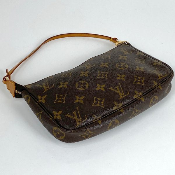 1000064000335 12 Louis Vuitton Pochette Accessories Makeup Pouch Monogram Brown