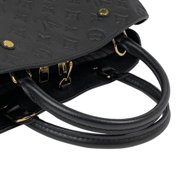 1000064019986 18 Louis Vuitton Montaigne MM 2WAY Shoulder Bag Monogram Empreinte Black