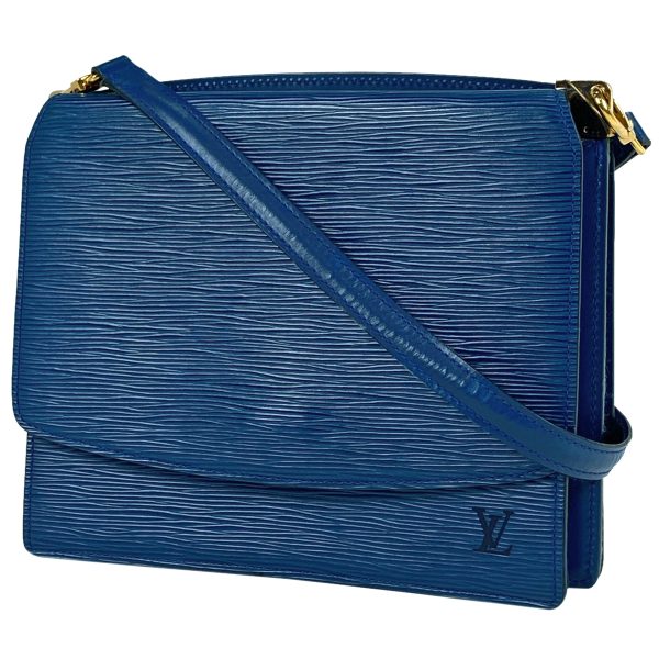 1000064070000 11 Louis Vuitton Grenelle Crossbody Shoulder Bag Epi Blue