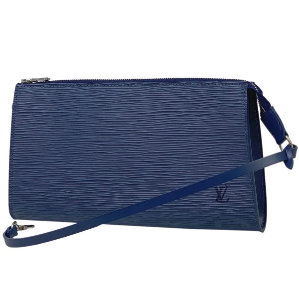 1000064139653 11 Louis Vuitton Pochette Accessoire Cosmetic Pouch Epi Blue