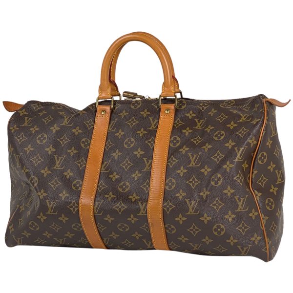 1000064174517 11 Louis Vuitton Keepall 45 Travel Bag Monogram Brown