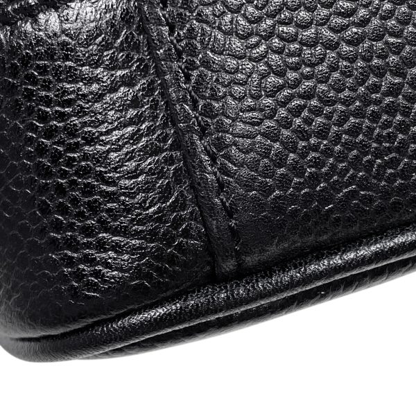 1000064184899 14 Chanel Cocomark Vanity Bag Cosmetic Makeup Accessory Case Cosmetic Pouch Caviar Skin Black