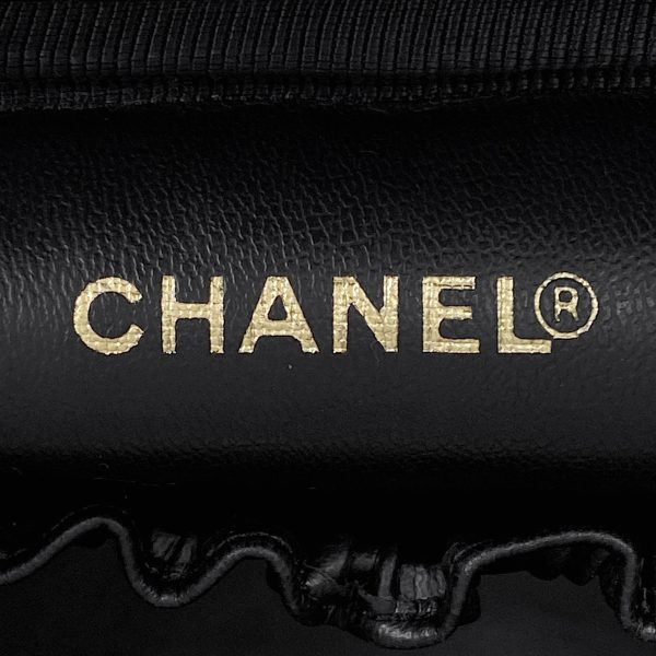 1000064184899 20 Chanel Cocomark Vanity Bag Cosmetic Makeup Accessory Case Cosmetic Pouch Caviar Skin Black