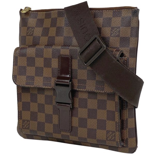 1000064288481 11 Louis Vuitton Pochette Melville Crossbody Bag Damier Brown