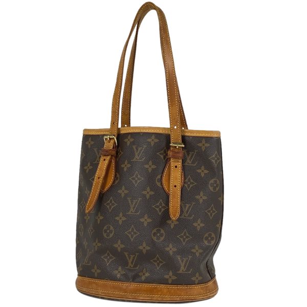 1000064303375 11 Louis Vuitton Petit Bucket PM Shoulder Bag Monogram Brown