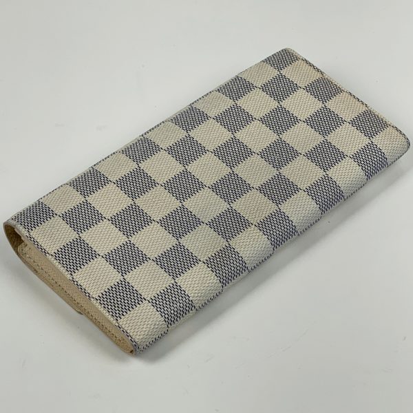 1000064341513 12 Louis Vuitton Portefeuille Sarah Long Wallet Damier White