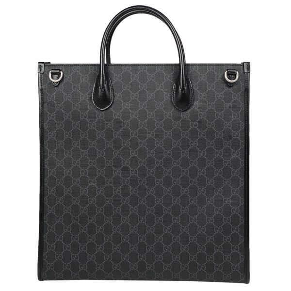 1000064389256 13 Gucci Interlocking G Medium Tote Bag 2WAY GG Supreme Black