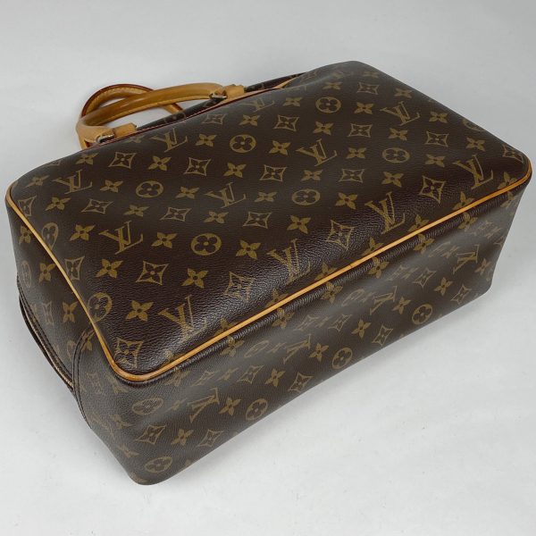 1000064391822 12 Louis Vuitton Deauville Bowling Vanity Handbag Monogram Brown