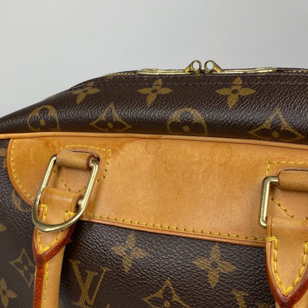 1000064391822 14 Louis Vuitton Deauville Bowling Vanity Handbag Monogram Brown