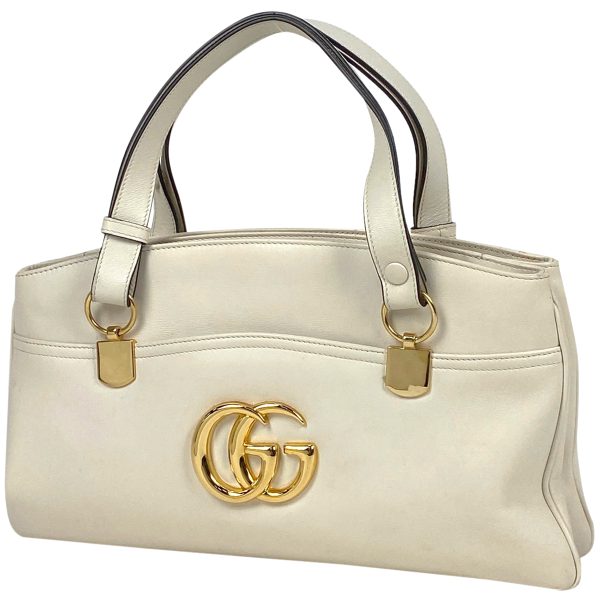 1000064455852 11 Gucci Logo Handbag Allie 2WAY Shoulder Bag Leather White