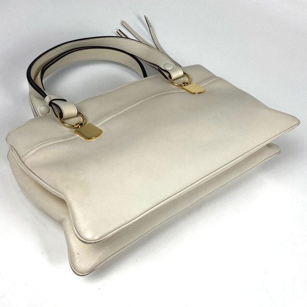 1000064455852 12 Gucci Logo Handbag Allie 2WAY Shoulder Bag Leather White