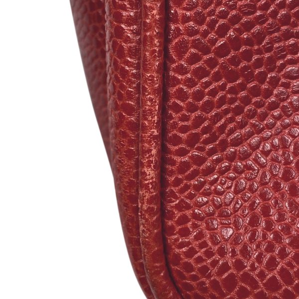 1000064462027 17 Chanel Coco Mark Chain Tote Bag Shoulder Bag Caviar Skin Red