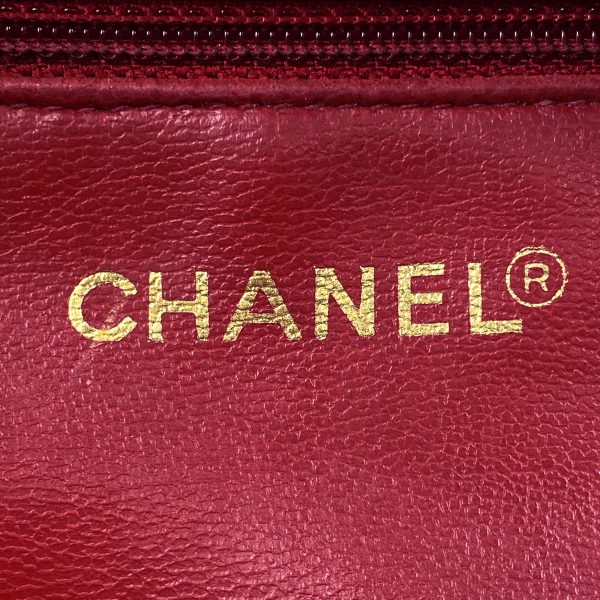 1000064462027 25 Chanel Coco Mark Chain Tote Bag Shoulder Bag Caviar Skin Red