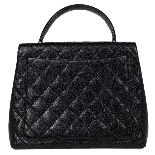 1000064462164 13 Chanel Cocomark Handbag Matelasse Caviar Skin Black