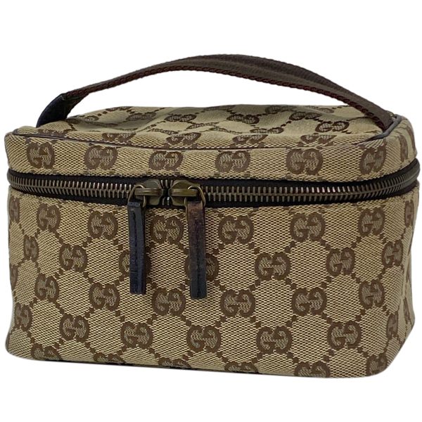 1000064551158 11 Gucci GG Pattern Vanity Bag Makeup Accessory Pouch Cosmetic Pouch GG Canvas Brown