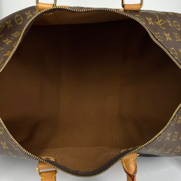 1000064553022 18 Louis Vuitton Keepall Bandouliere 50 Boston Bag Monogram Brown