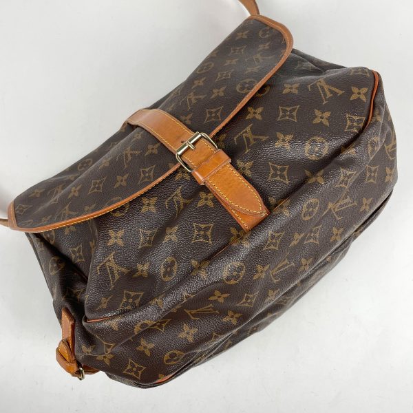 1000064564820 12 Louis Vuitton Saumur 35 Crossbody Shoulder Bag Monogram Brown