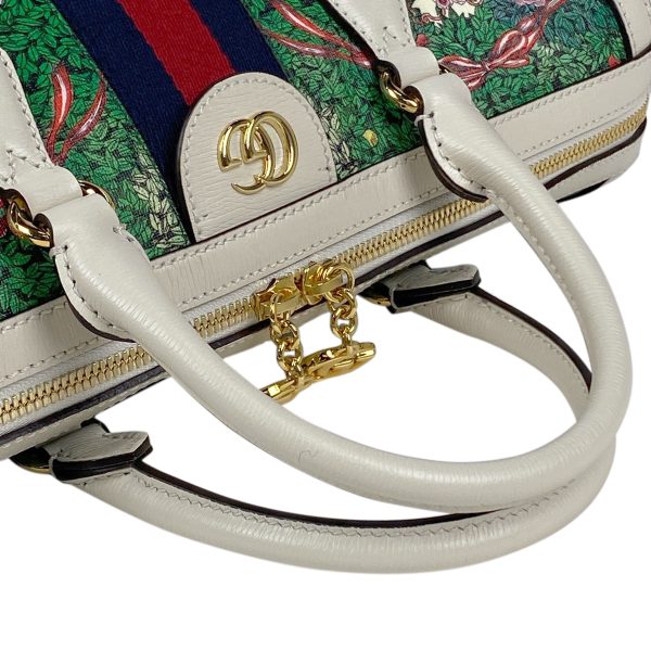 1000064739952 20 Gucci Medium Top Handle Bag Yuko Higuchi Double G 2WAY Shoulder Bag Web Sherry Line Leather Ivory