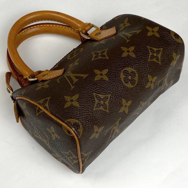 1000064807897 12 Louis Vuitton Mini Speedy 2WAY Shoulder Bag Monogram Brown