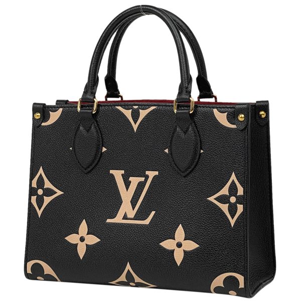 1000064886588 11 Louis Vuitton On the Go PM Monogram Giant Bicolor Handbag Black