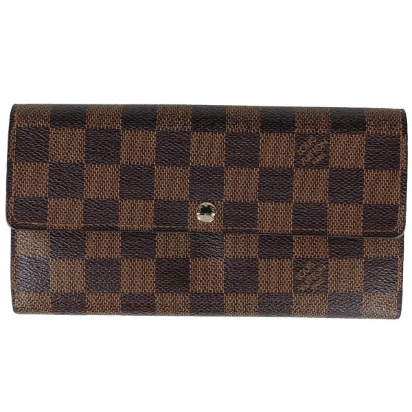 1000065059738 11 Louis Vuitton Portefeuille Sara Long Wallet Damier Brown