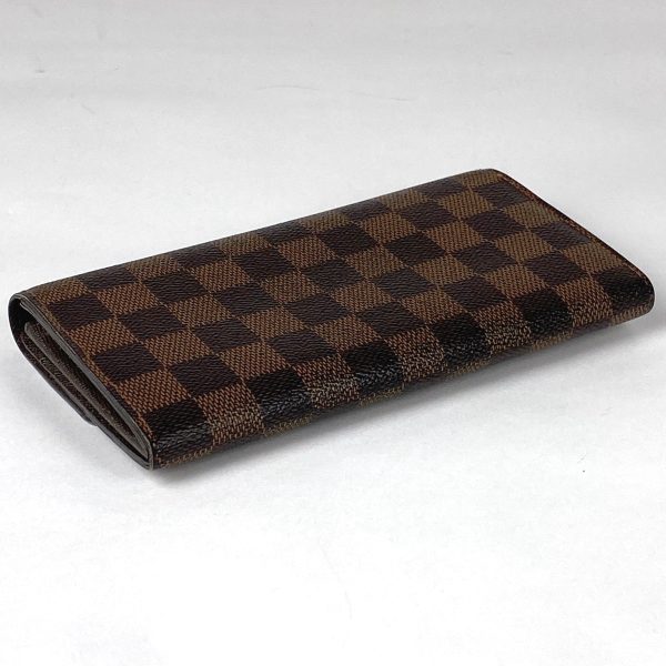 1000065059738 12 Louis Vuitton Portefeuille Sara Long Wallet Damier Brown