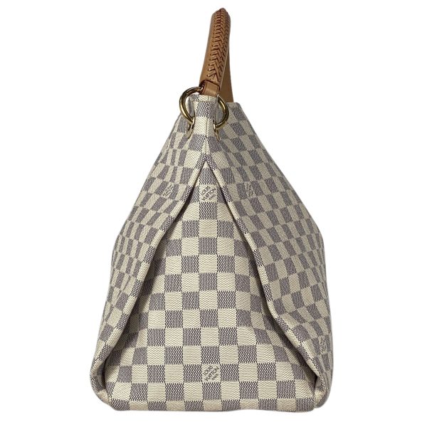 1000065255710 12 Louis Vuitton Artsy MM Shoulder Bag Damier Azur White