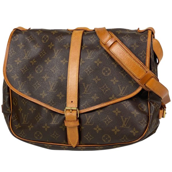 1000065255727 11 Louis Vuitton Saumur Crossbody Shoulder Bag Monogram Brown