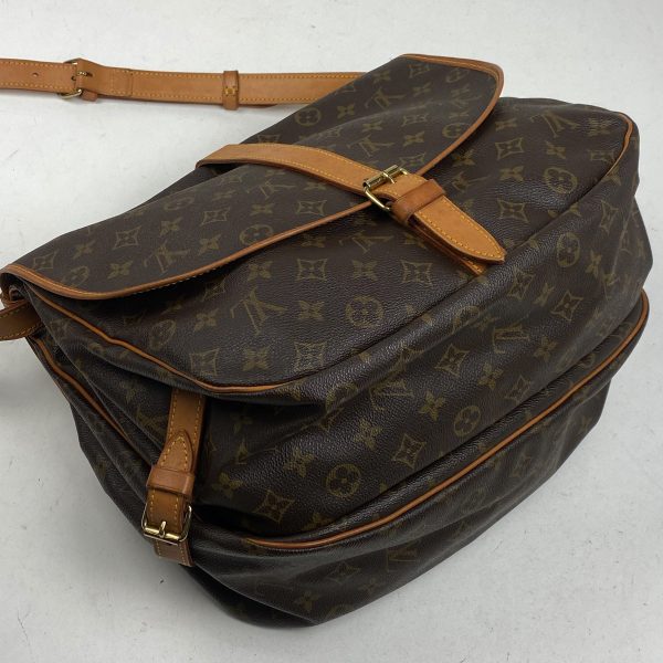 1000065282624 12 Louis Vuitton Saumur 35 Monogram Crossbody Bag Brown