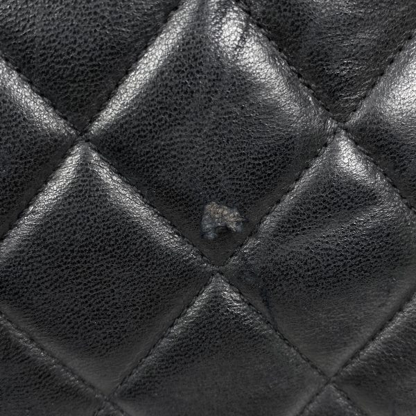 1000065282631 14 Chanel Coco Mark Chain Tote Bag CC Matelasse Shoulder Bag Leather Black