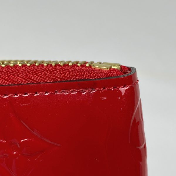 1000065298892 13 Louis Vuitton Portefeuille Clemence Round Zipper Wallet Monogram Vernis Red