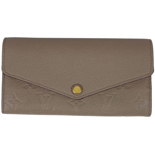 1000065420781 11 Louis Vuitton Portefeuille Sarah Wallet Monogram Empreinte Beige