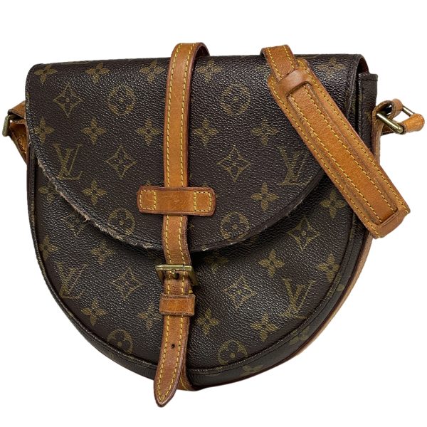 1000065462194 11 Louis Vuitton Chantilly MM Crossbody Bag Monogram Brown