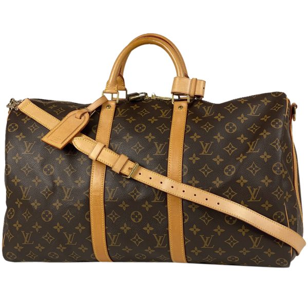 1000065462422 11 Louis Vuitton Keepall Bandouliere 50 Boston Bag Monogram Brown