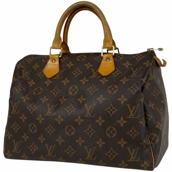 1000065489986 11 Louis Vuitton Speedy 30 Boston Bag Monogram Brown