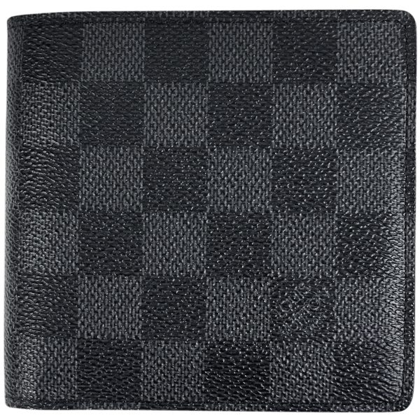 1000065525677 11 Louis Vuitton Portefeuille Marco Bifold Wallet Damier Graphite Navy