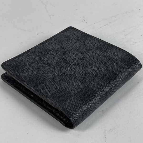 1000065525677 12 Louis Vuitton Portefeuille Marco Bifold Wallet Damier Graphite Navy