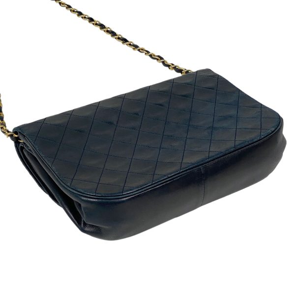 1000065525820 12 Chanel Coco Mark Chain Shoulder Bag W Flap Matelasse Shoulder Bag Leather Navy