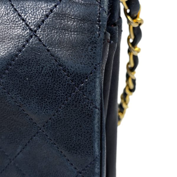 1000065525820 15 Chanel Coco Mark Chain Shoulder Bag W Flap Matelasse Shoulder Bag Leather Navy