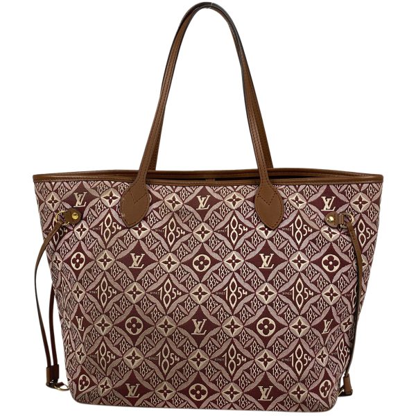 1000065532651 13 Louis Vuitton Neverfull MM SINCE1854 Tote Bag Monogram Jacquard Canvas Bordeaux