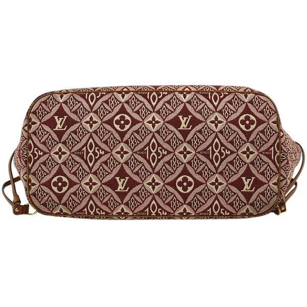 1000065532651 14 Louis Vuitton Neverfull MM SINCE1854 Tote Bag Monogram Jacquard Canvas Bordeaux