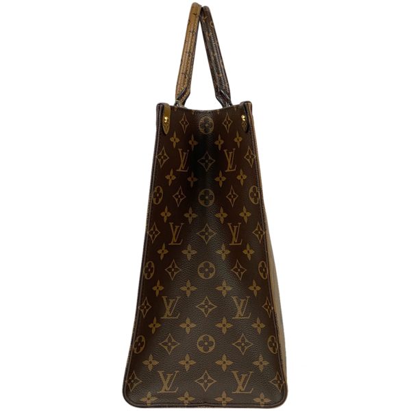 1000065532705 12 Louis Vuitton On the Go GM 2WAY Shoulder Tote Bag Monogram Reverse Brown