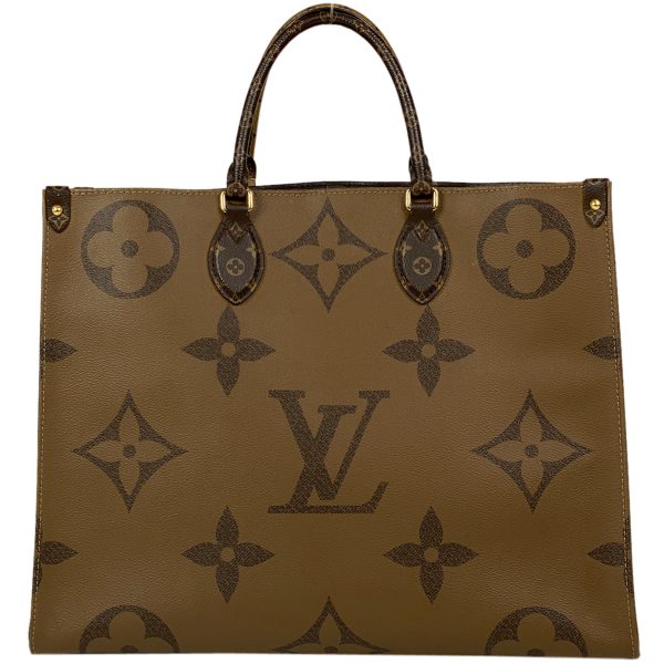 1000065532705 13 Louis Vuitton On the Go GM 2WAY Shoulder Tote Bag Monogram Reverse Brown