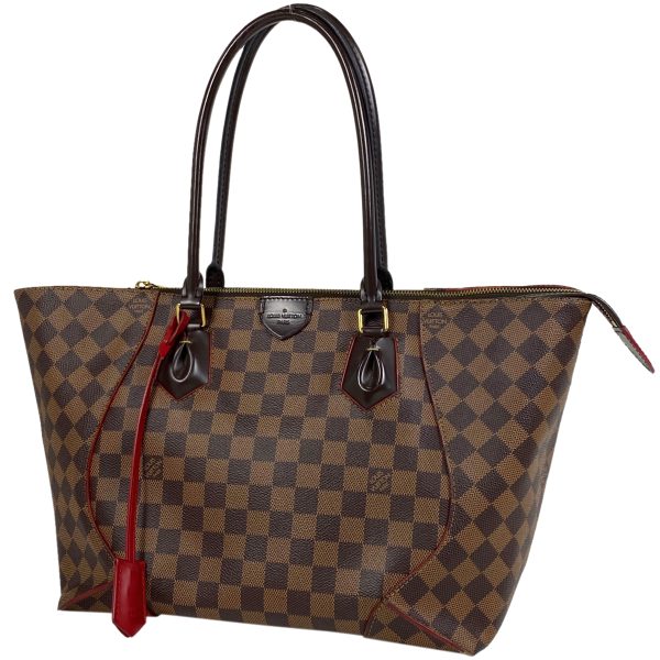 1000065536673 11 Louis Vuitton Kaisa Tote MM Shoulder Bag Damier Red