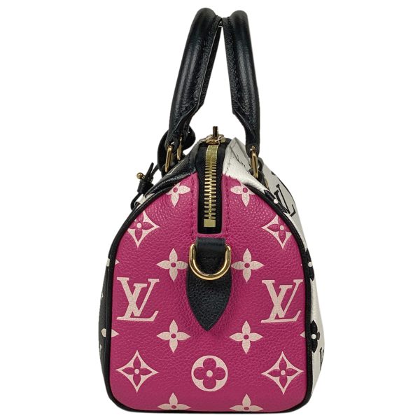 1000065539155 12 Louis Vuitton Speedy Bandouliere 20 Shoulder Bag Monogram Empreinte Black