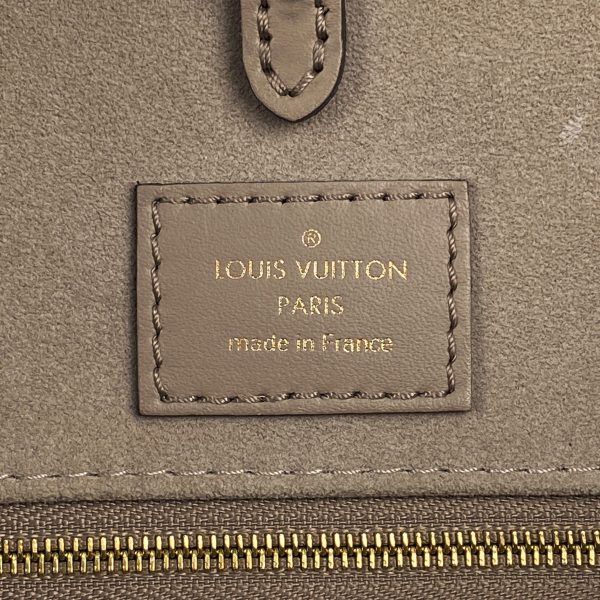 1000065541318 24 Louis Vuitton On the Go MM 2WAY Shoulder Bicolor Tote Bag Monogram Empreinte Crème