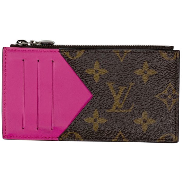 1000065570332 11 Louis Vuitton Coin Card Holder Colormania Card Case Monogram Macassar Brown