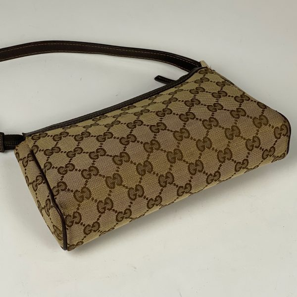 1000065574101 12 Gucci GG Pattern Handbag Abby Accessory Pouch GG Canvas Brown